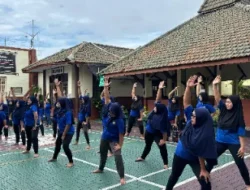 Tingkatkan Kesehatan, Warga Binaan Perempuan Rutan Bangil Antusias Ikuti Senam Bersama