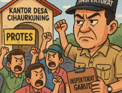 Akhirnya Warga Geruduk Kantor Desa Cihaurkuning, Inspektorat Turun Tangan
