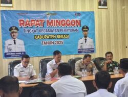 Koramil 11/Pebayuran Hadiri Rapat Minggon, Bahas Persiapan MTQ dan Seleksi Paskibraka