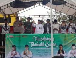 Danramil 10/Sukatani Hadiri Pembukaan MTQ Tingkat Kecamatan Sukatani 2025