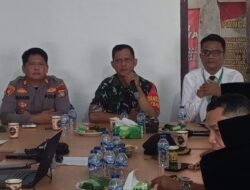 Tingkatkan Kamtibmas  Koramil 11 Pebayuran Bersama Polsek Serta  Para Kades Sepakat Perkuat Keamanan Wilayah
