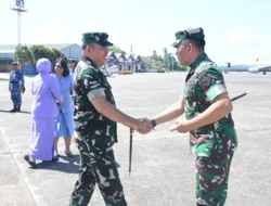 Danlanud Sultan Hasanuddin Mengantar Keberangkatan Pangkogabwilhan II Usai Kunker Di Makassar