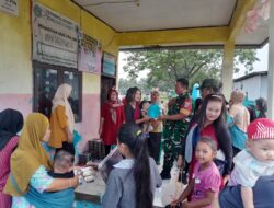 Pemenuhan Gizi Balita Koramil 11 Pebayuran, Sasar Posyandu Bagikan 110 Porsi Menu Sehat