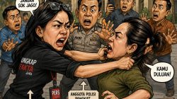 Viral, Cek Fakta Sosok Diduga Wartawati UngkapFakta.info Berantem di Halaman Masjid Polda Sulsel, Perwira Polisi Jadi Sorotan — Publik Tunggu Klarifikasi Resmi