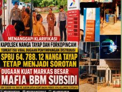 Temuan Media Lebih Dulu Muncul, Respons Aparat Dipertanyakan dalam Dugaan Penyimpangan BBM Subsidi di Nanga Tayap