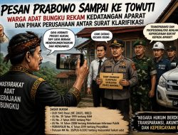 Warga Adat Bungku Rekam Kedatangan Aparat dan Pihak Perusahaan Antar Surat Klarifikasi, Transparansi Prosedur Dipertanyakan