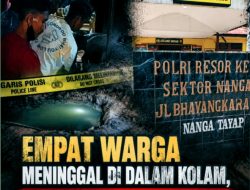 Empat Warga Meninggal di Dalam Kolam, Anggota Polsek Nanga Tayap Datangi TKP