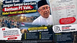 Gusti Riadi: Jangan Sampai Gara-Gara Bantuan PT Vale, Abdul Hamid Lupa 8 September?