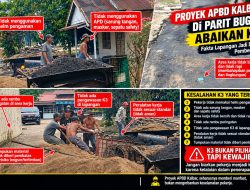 Proyek APBD Kalbar di Parit Bugis Diduga Abaikan K3, Fakta Lapangan Jadi Dasar Pemberitaan
