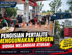 PERTALITE DIISI KE JERIGEN, ATURAN PENYALURAN BBM DIPERTANYAKAN