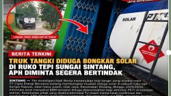 Truk Tangki Diduga Bongkar Solar di Ruko Tepi Sungai Sintang, APH Diminta Segera Bertindak