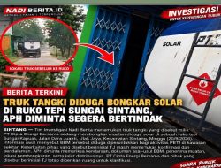 Truk Tangki Diduga Bongkar Solar di Ruko Tepi Sungai Sintang, APH Diminta Segera Bertindak