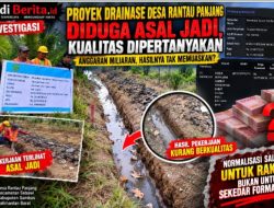 Galian Parit 8 Meter di Desa Rantau Panjang Sebawi Sambas Telan APBD Rp 26,8 Juta, Publik Pertanyakan HPS PUPR Sambas!