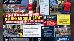 SOPIR TRUK ANGKUTAN UMUM KELUHKAN SULIT MENDAPATKAN BIOSOLAR SUBSIDI DI SPBU 64.78101, PONTIANAK