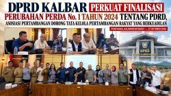 DPRD Kalbar Perkuat Finalisasi Perubahan Perda PDRD, Asosiasi Pertambangan Dorong Tata Kelola IPERA Yang Berkeadilan