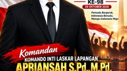 Komandan KIL Apriansah S.Pd., M.Pd. Ucapkan Selamat Hari Sumpah Pemuda ke-98, Ajak Masyarakat Perkuat Persatuan