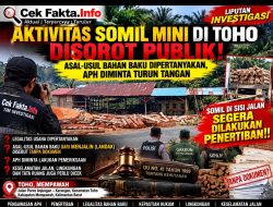 Aktifitas Somil Mini Di Toho Disorot Publik, Asal-Usul Bahan Baku Dipertanyakan, APH Diminta Turun Tangan, Somil Di Sisi Jalan Segera Dilakukan Penerbitan Dan Dipertanyakan, Tindak Tegas!!